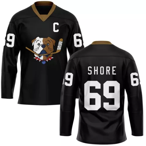 TronX Shoresy 69 Sudbury Black Bulldogs Jerseys Adult Fan Hockey Jersey