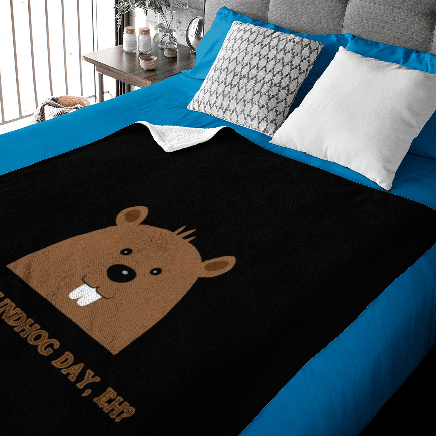 Its Groundhog Day, Eh? Baby Blankets