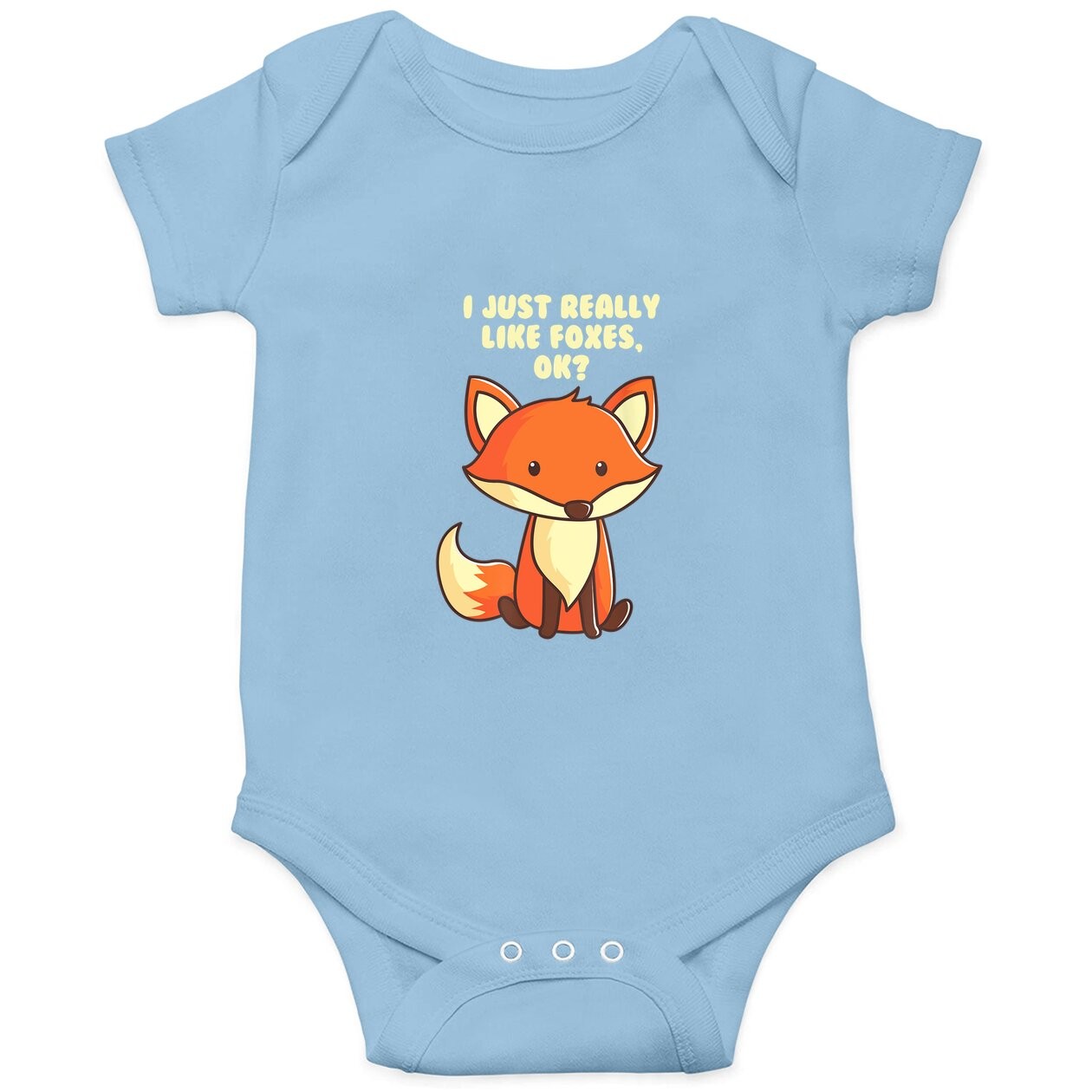 I Just Really Like Foxes Ok Baby Bodysuit