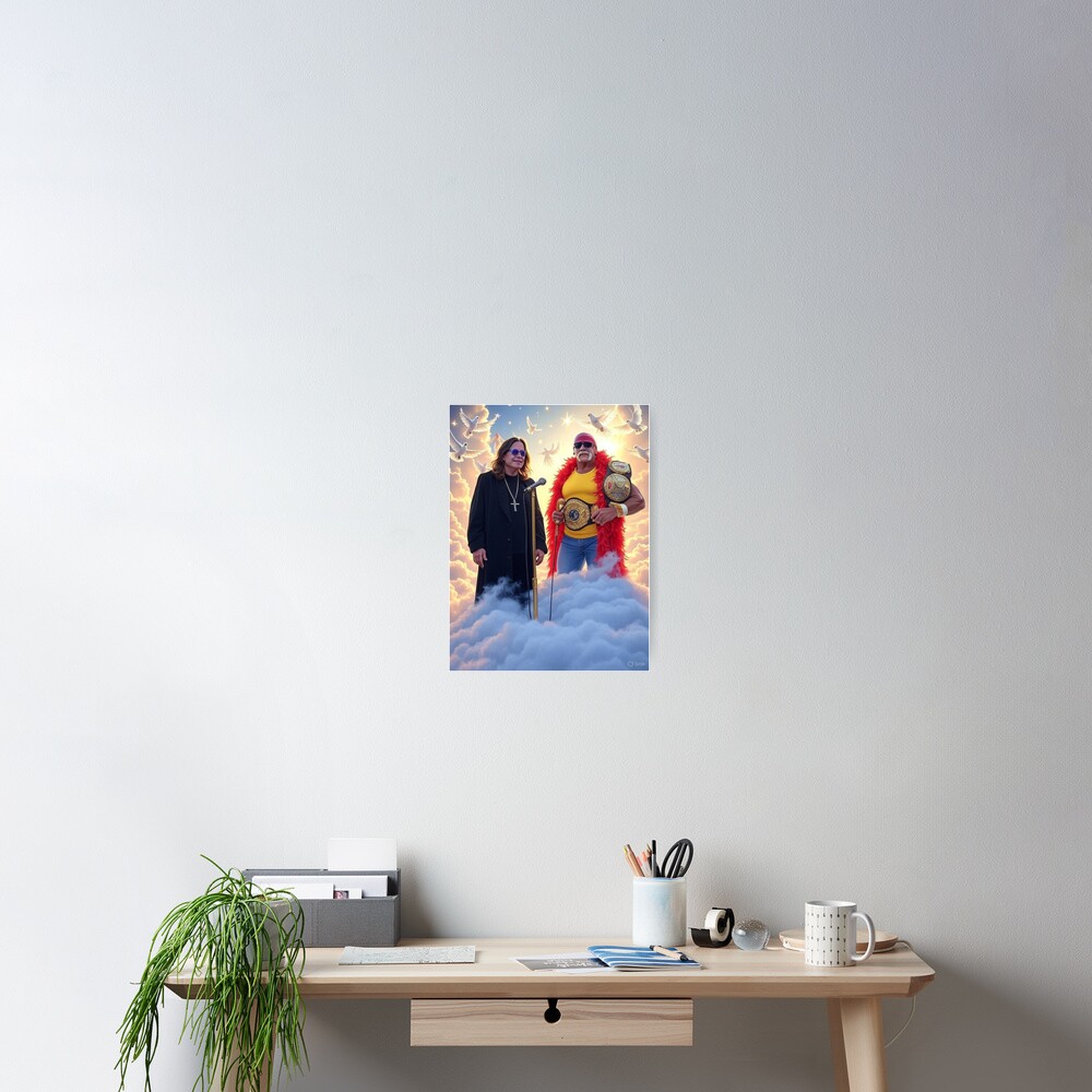 Ozzy Osbourne x Hulk Hogan - Rest In Peace to the legends Poster