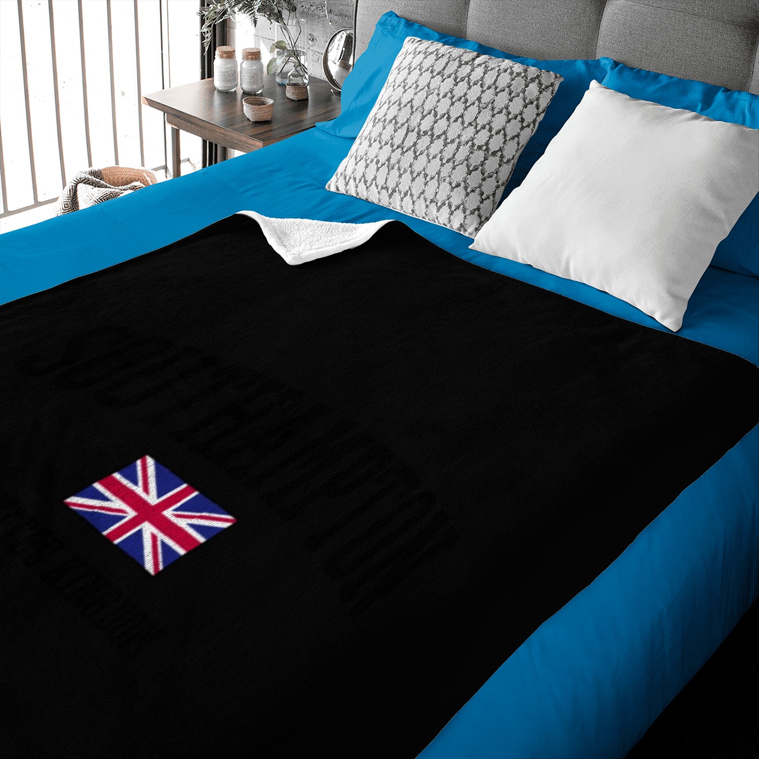 Southampton United Kingdom - British Flag Baby Blankets
