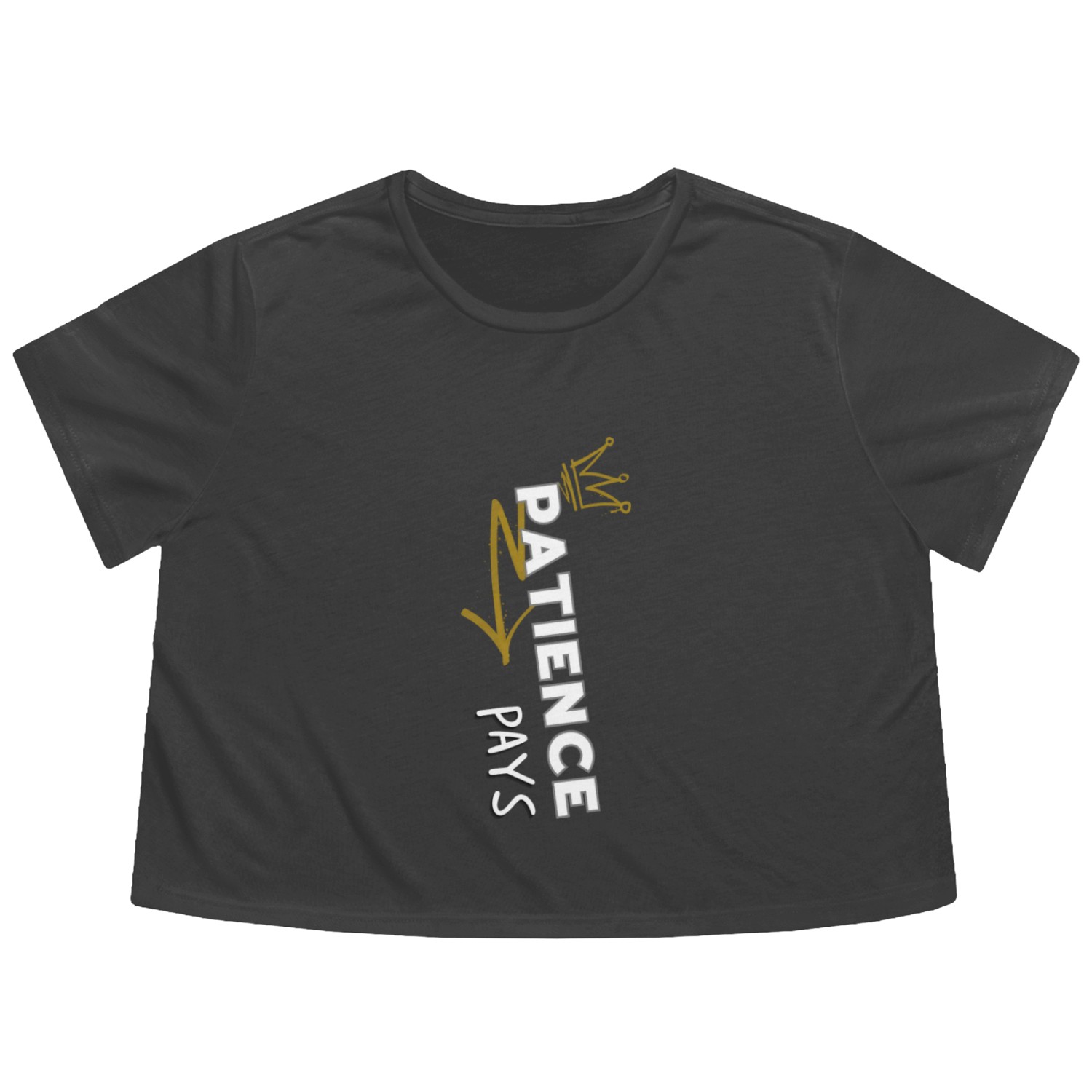 Patience Pays Flowy Cropped Tees