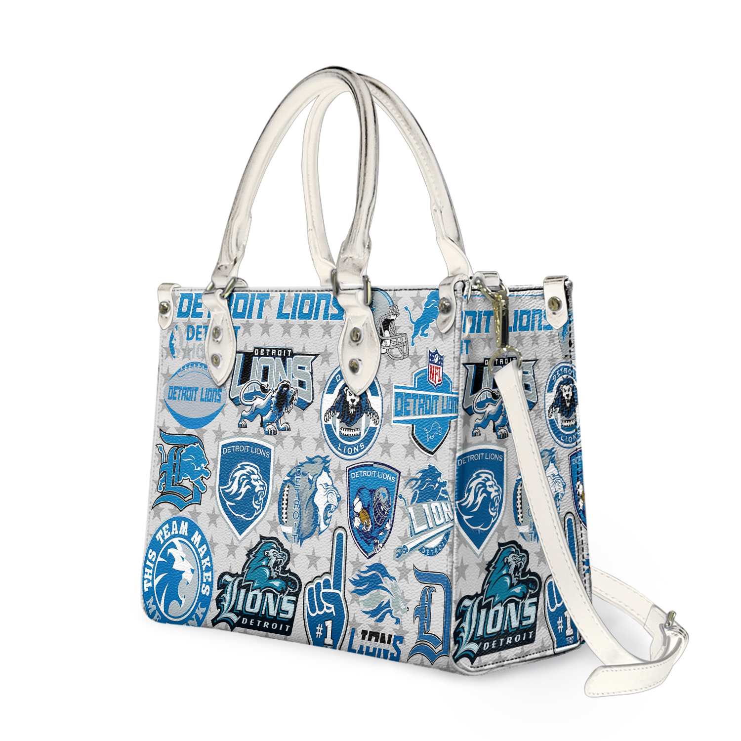 Detroit Football Team Lionss Women Leather Handbag Lovers Gift