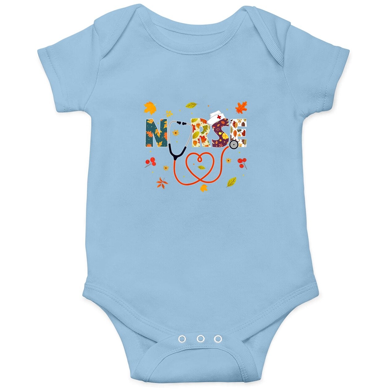 Turkey Day Nursing Thanksgiving Nurse Baby Bodysuit