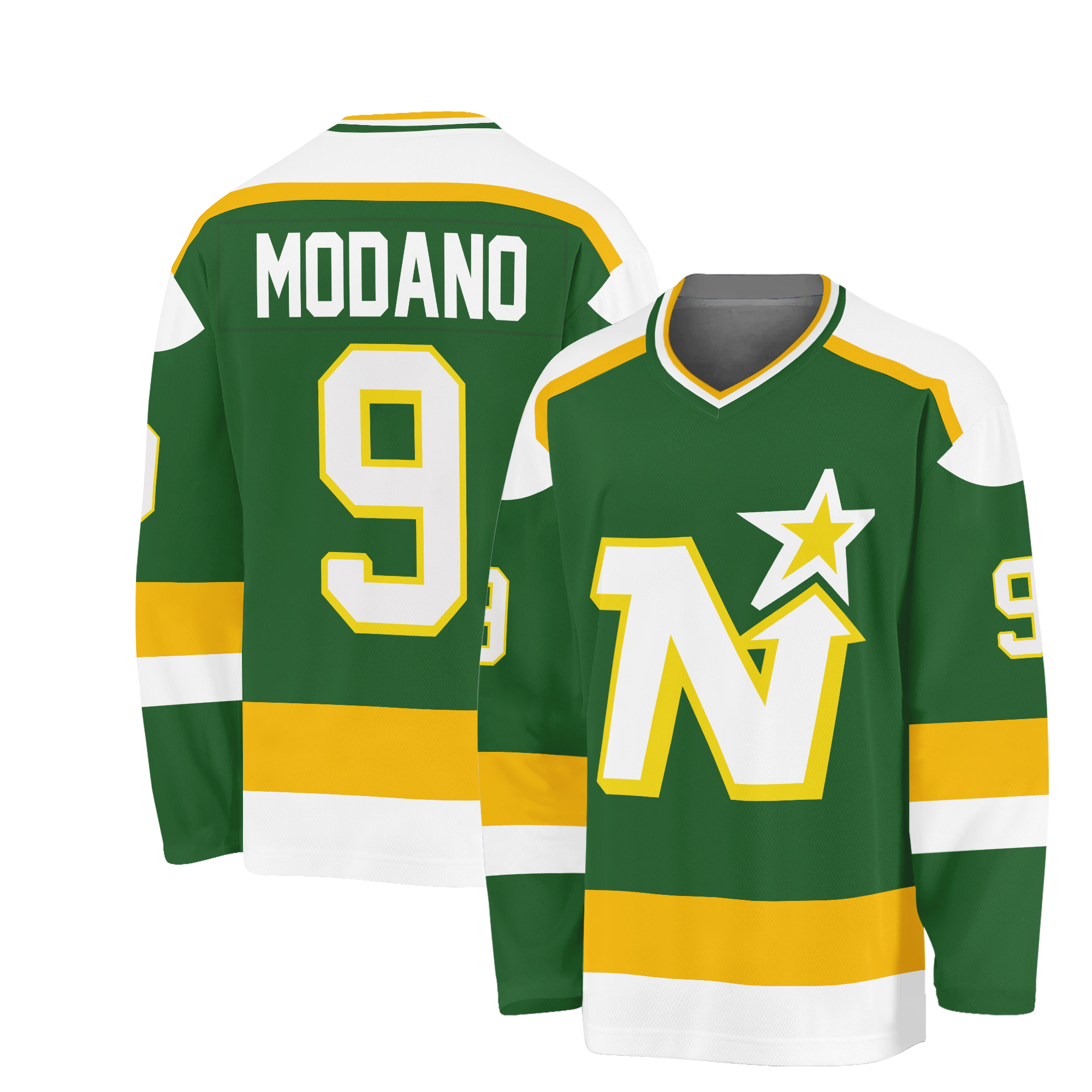 Mike Modano Dallas Stars Minnesota North Stars Vintage CCM Men's Hockey Jersey