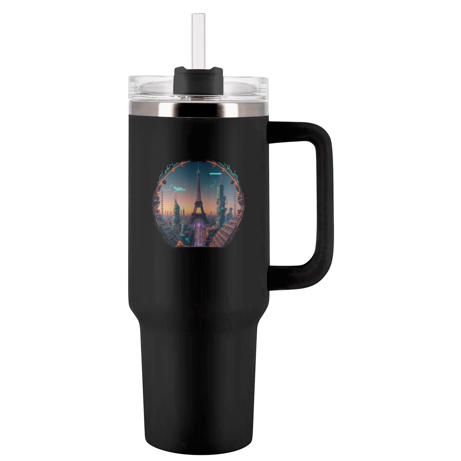 Eiffel Tumblers 40 Oz With Handle