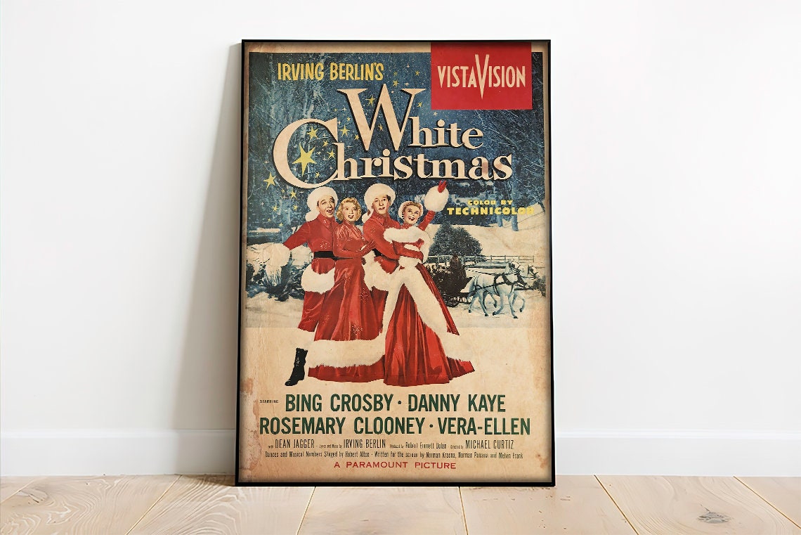 Irving Berlin's White Christmas Funny Poster White Christmas Lovers Movie Poster