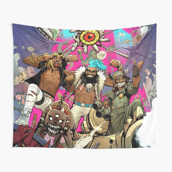 Zombies 3001 a laced odyssey Tapestry