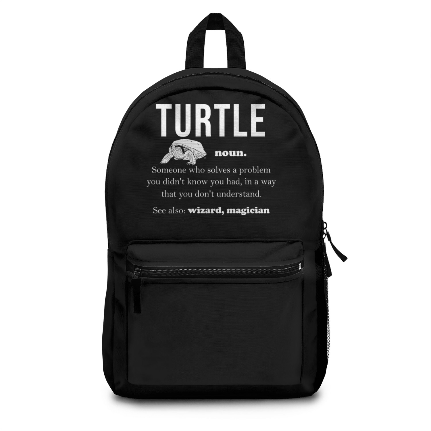 Turtle Relaxed Chilling Sea Ocean Beach Backpacks