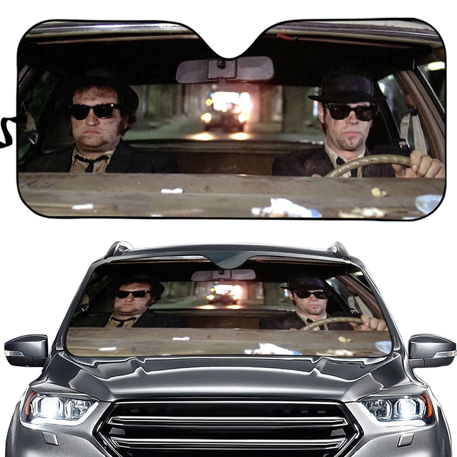 The Blues Brothers Car Sun Shade, The Blues Brothers Car Windshield, Joliet Jake Blues, Elwood Blues, Car Accessories Gift for Him