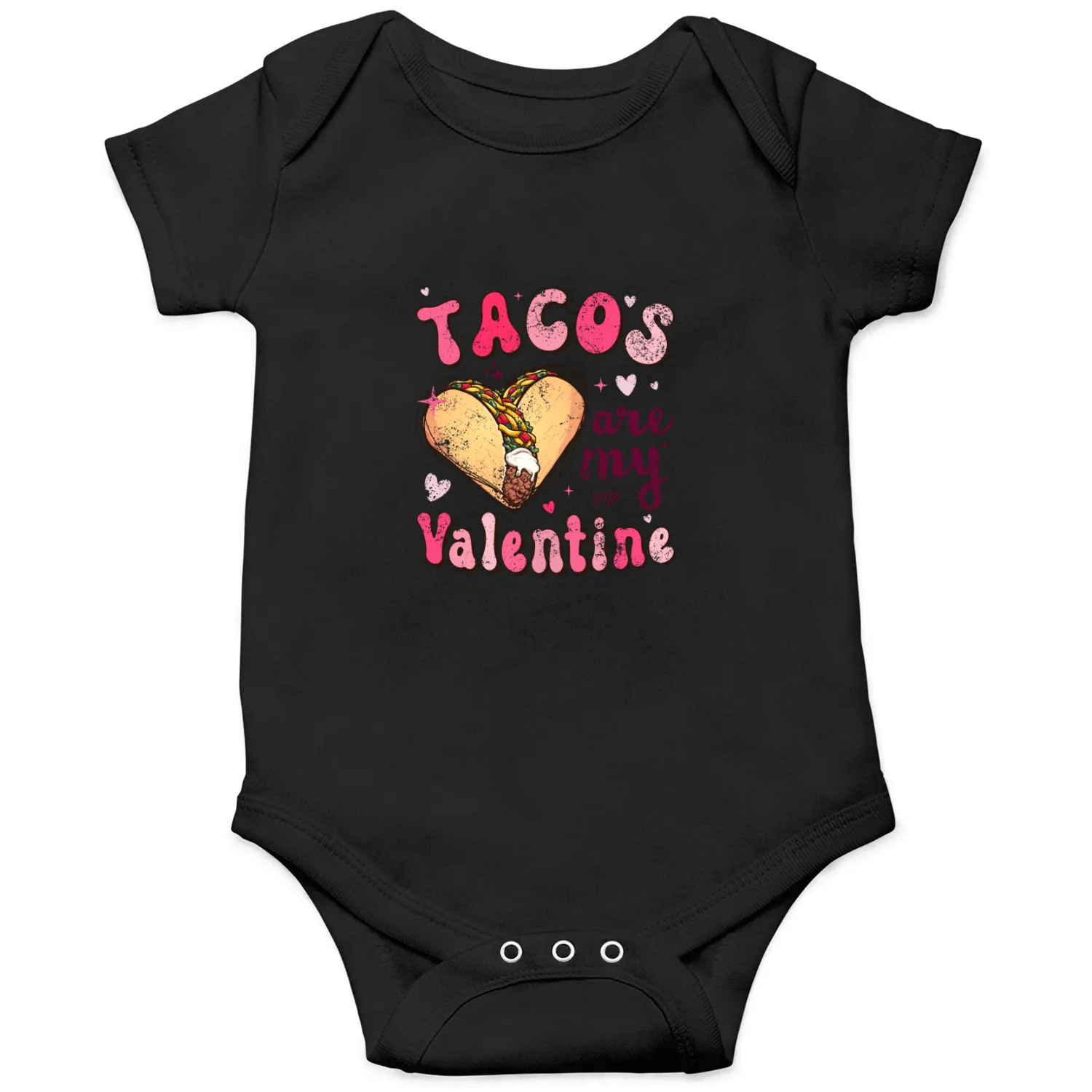 Groovy Tacos Are My Valentine Onesies