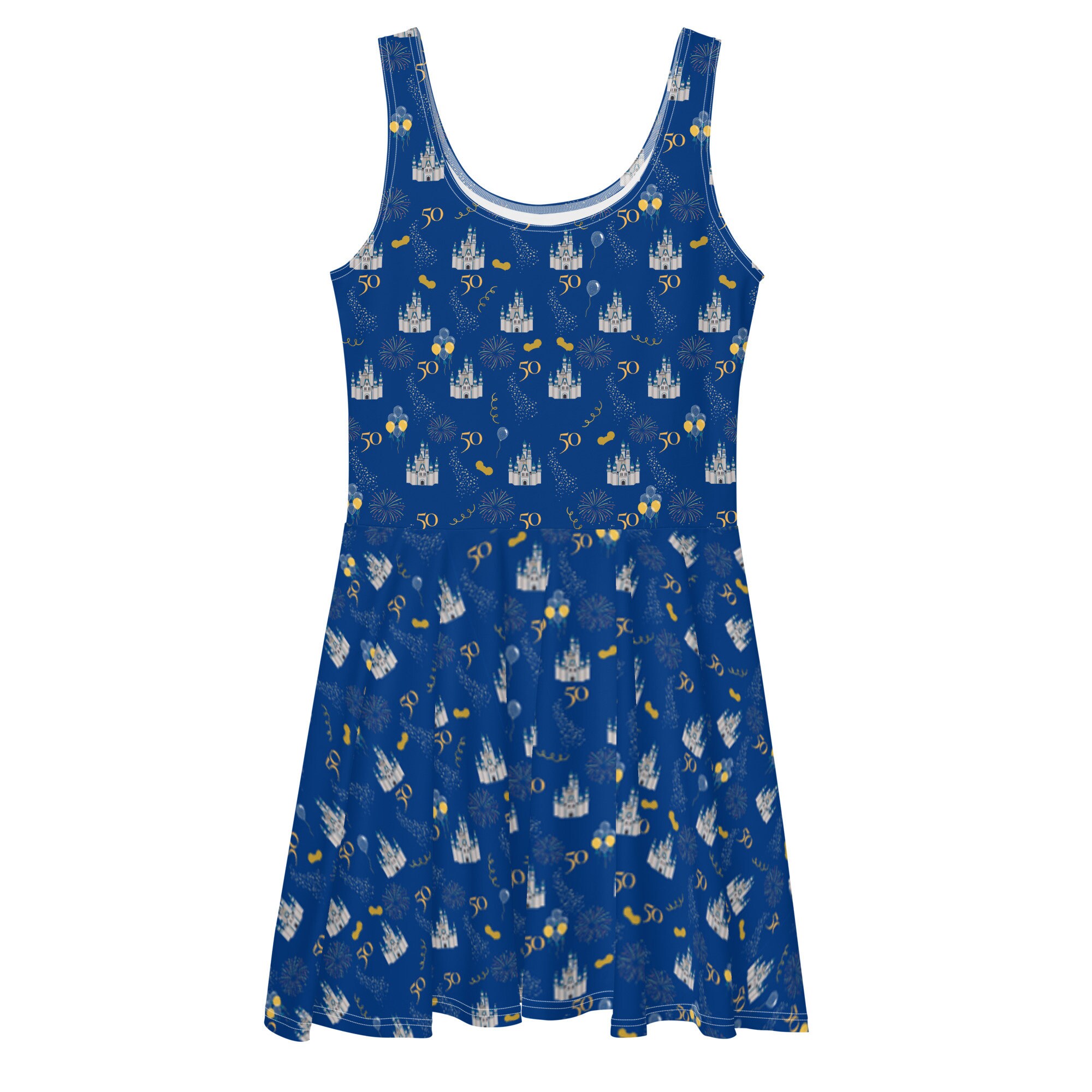 50th Anniversary Celebration Skater Dress Theme Park Birthday Dress Family Matching