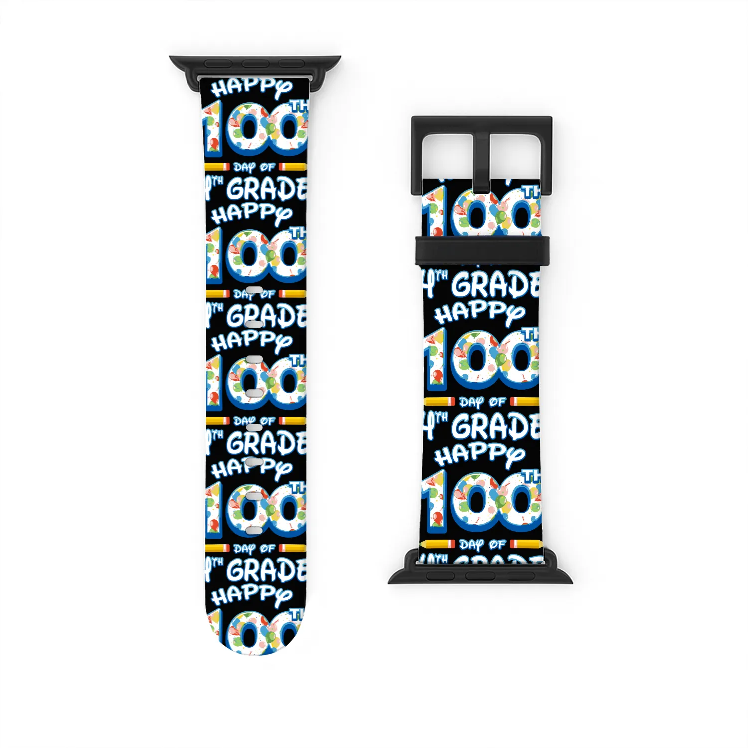 100 Days Of School For 4Th Fourth Grade Teachers Watch Bands For Apple Watch