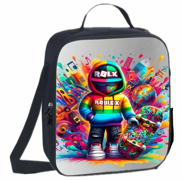 Roblox Kids Lunch Bag, School Picnic Bag