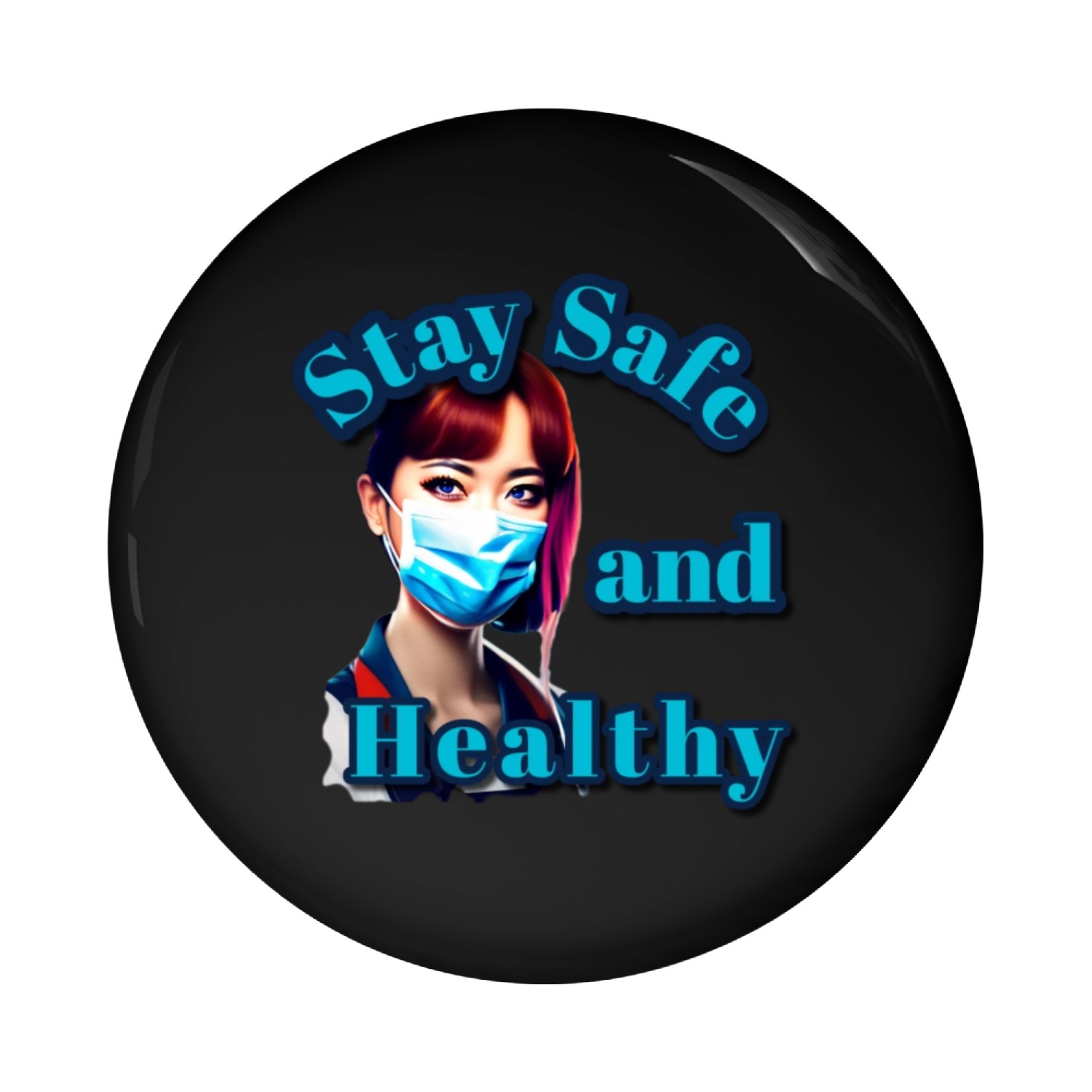 Stay Safe Pin Buttons