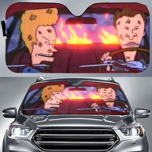 Beavis And Butt-head Do America Driving Comedy Lover Sun Shade Decoration