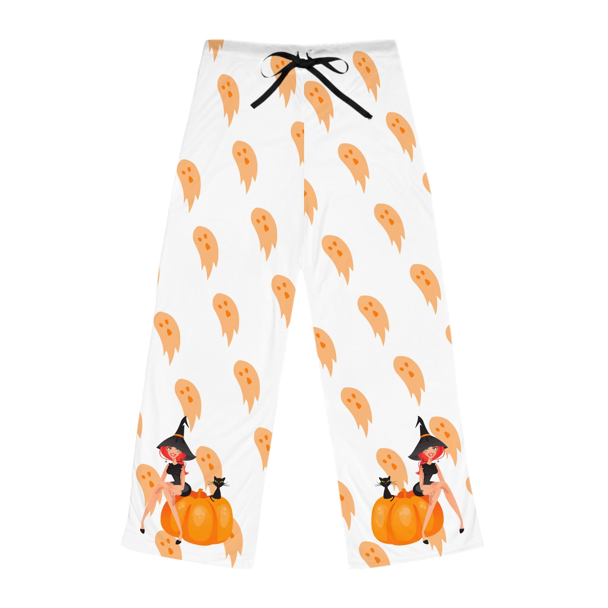 Cute Halloween Pajama Bottoms | Women's Spooky Printed Lounge Pants | Fun Sleepwear