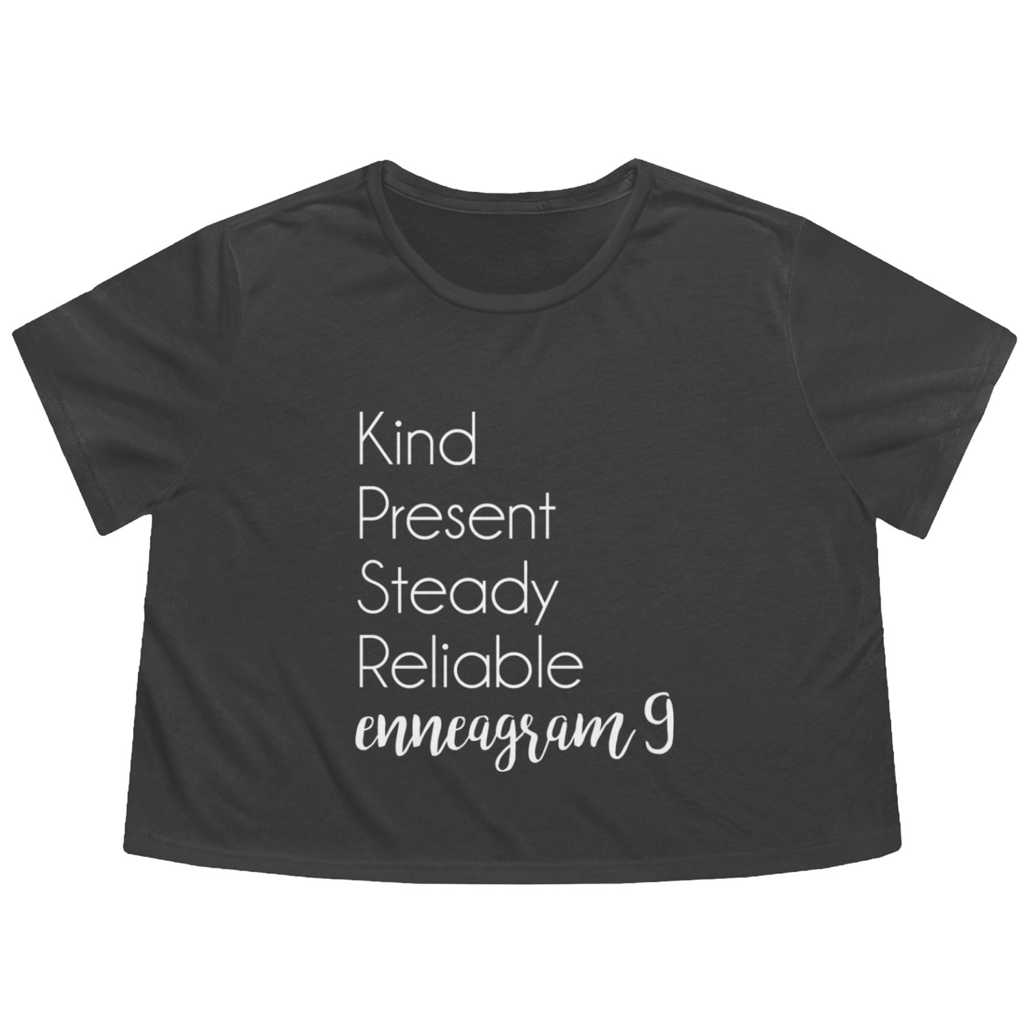 Enneagram Type 9 Peacemaker Alternative Flowy Cropped Tees