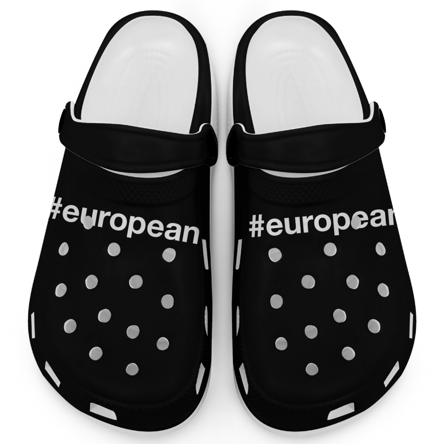 EUROPEAN Hashtag Clogs