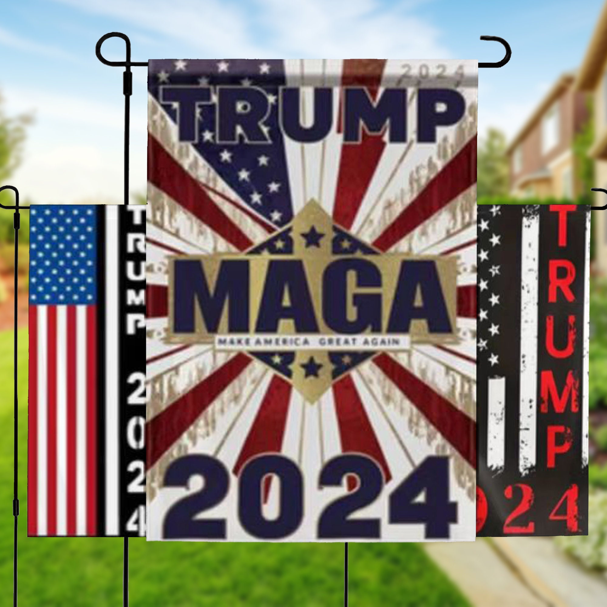 3 Styles Yard Flag Trump Garden Flag Trump Banner