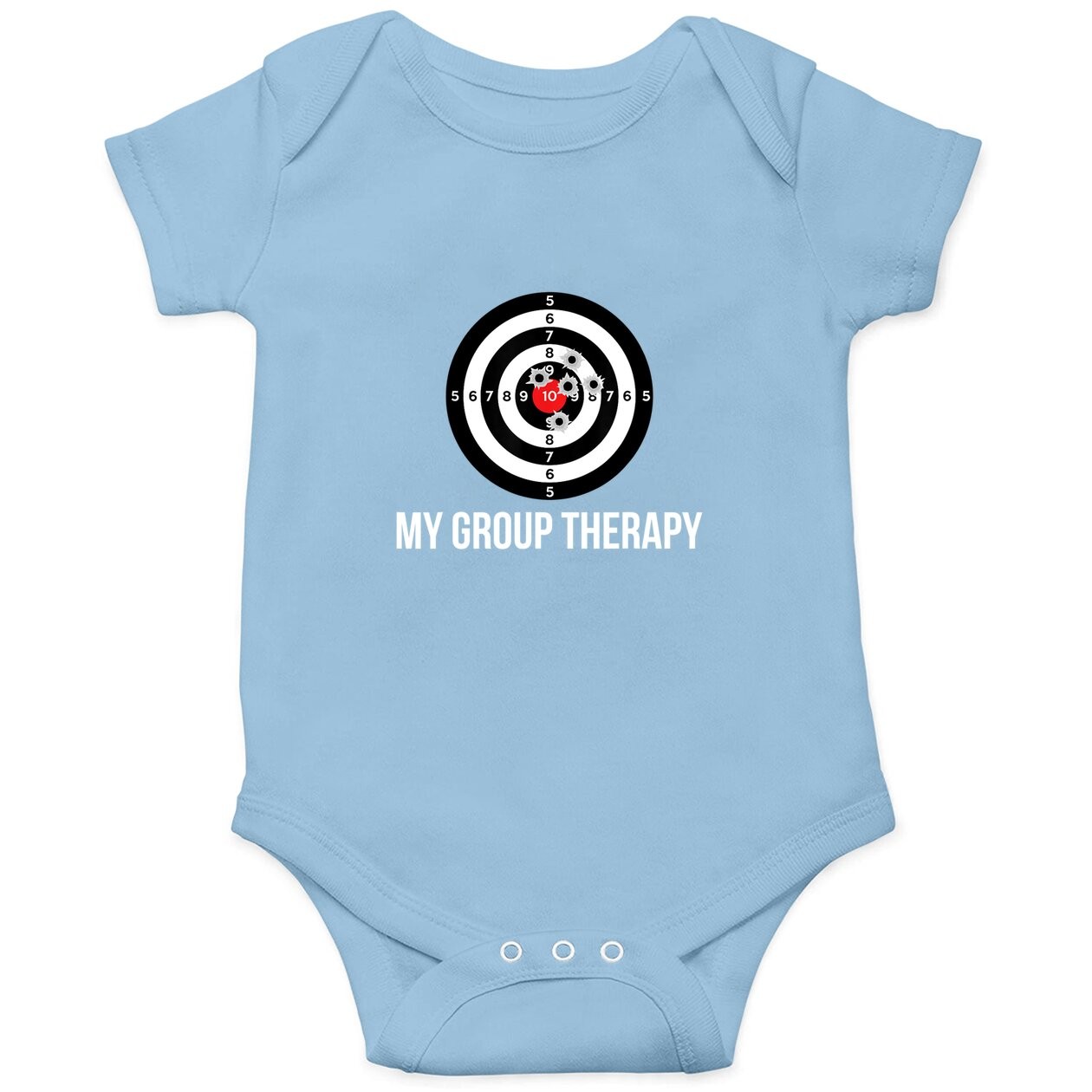 Gun Group Therapy Shooting Range Baby Bodysuit