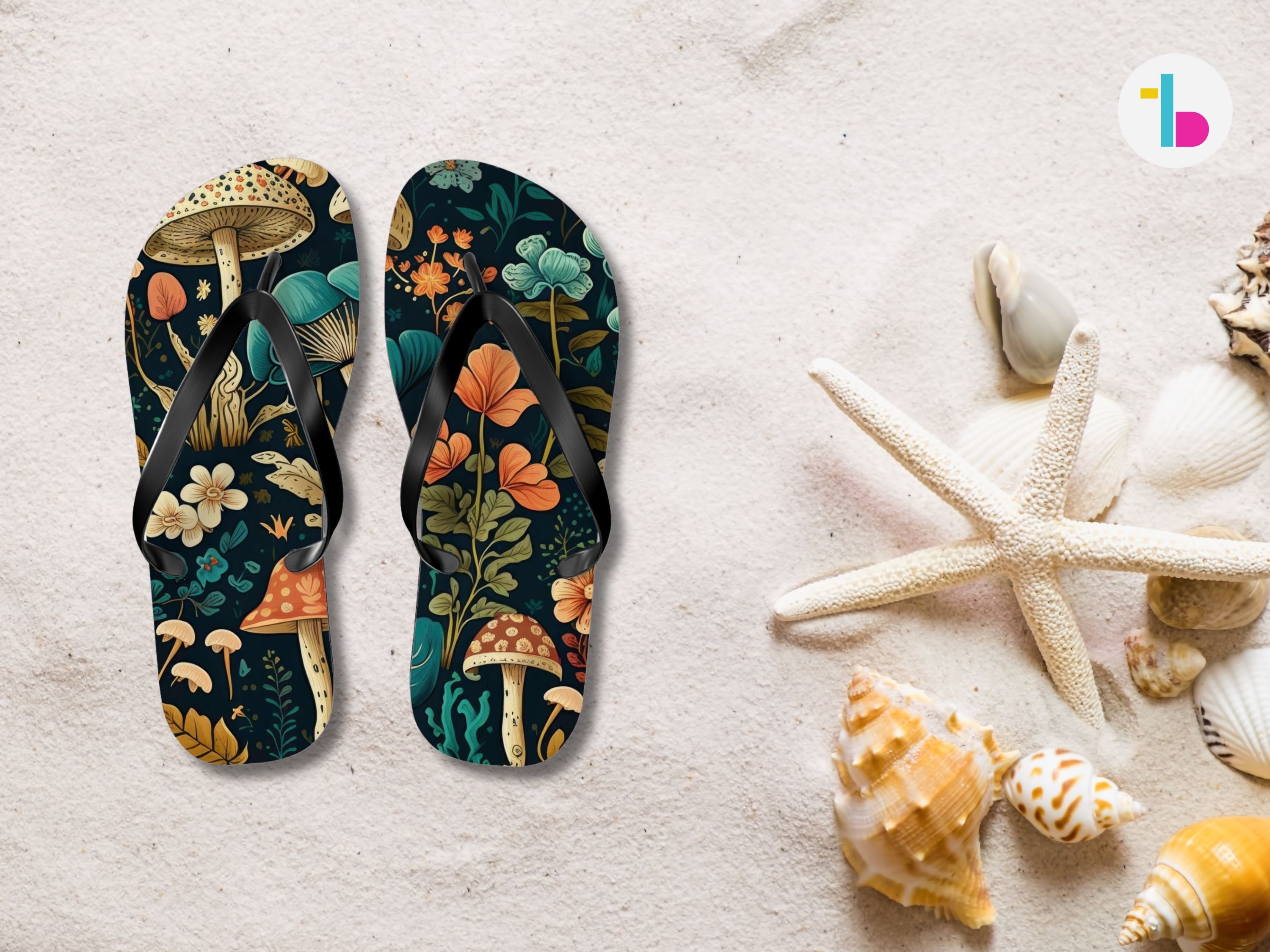 Mushroom flip flops, Cottagecore summer sandals, Witchy shoes, Witchy flip flops, Fairycore pool shoes, Sandals, Summer flip flops