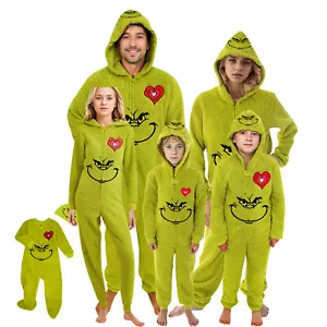 Funny Character Hooded Jumpsuit | Christmas Pajama Outfits | Family Matching Pajamas