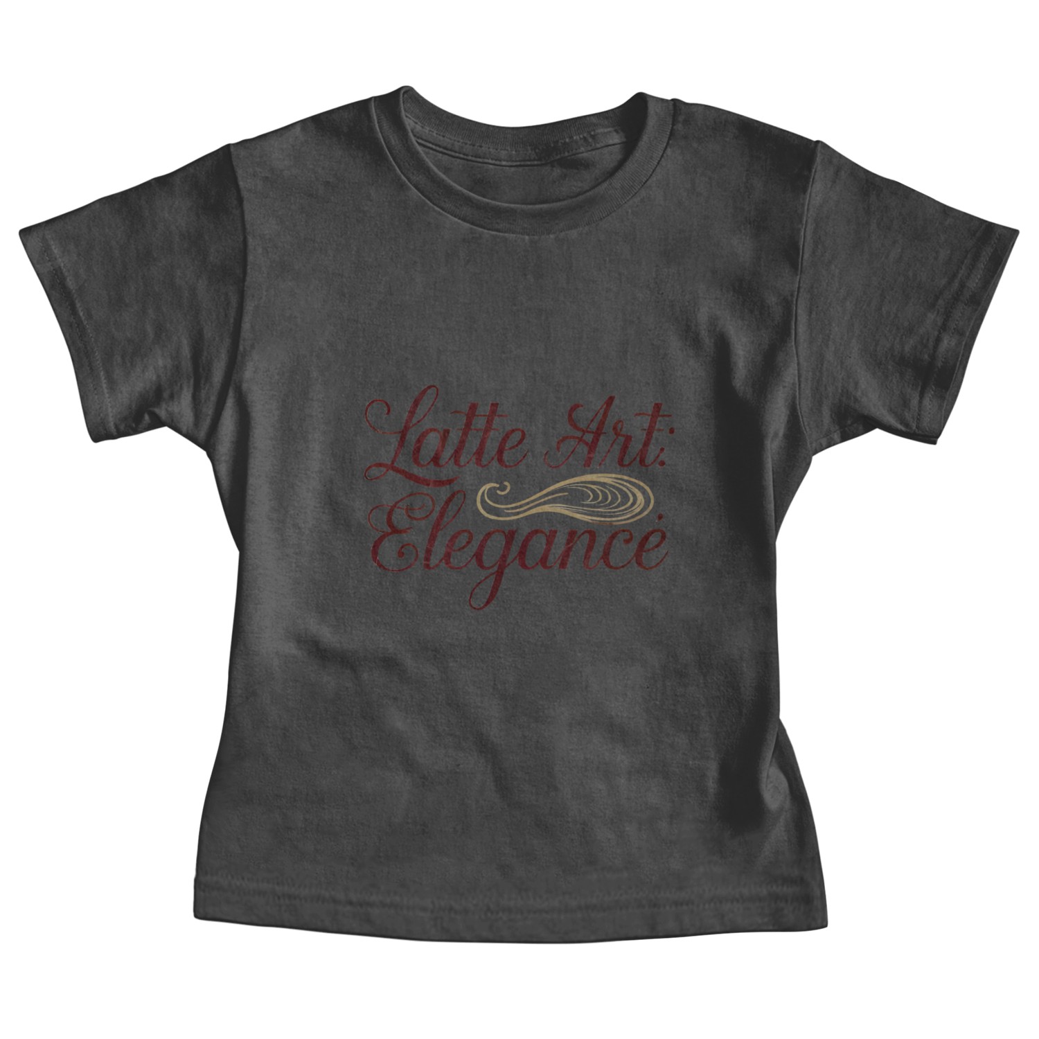 Latte Art Elegance Design - Stylish Coffee Wear Baby Tees