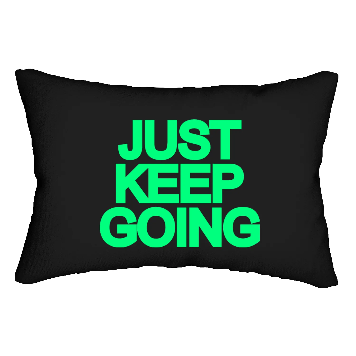 just keep going Lumbar Pillows