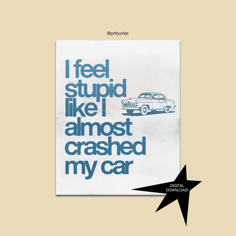 gracie abrams - i should hate you print | Gracie Abrams Poster | Music Gift | Music Wall Decor, Available in 7 Sizes