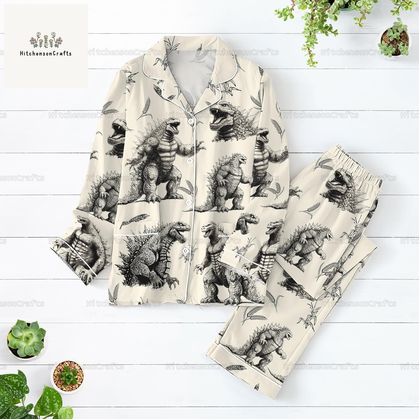 god zilla Pajamas Set, god zilla Shirt, god zilla Holiday Pajamas, god zilla Pajamas For Party, god zilla Pajamas Family,god zilla Lover Gift