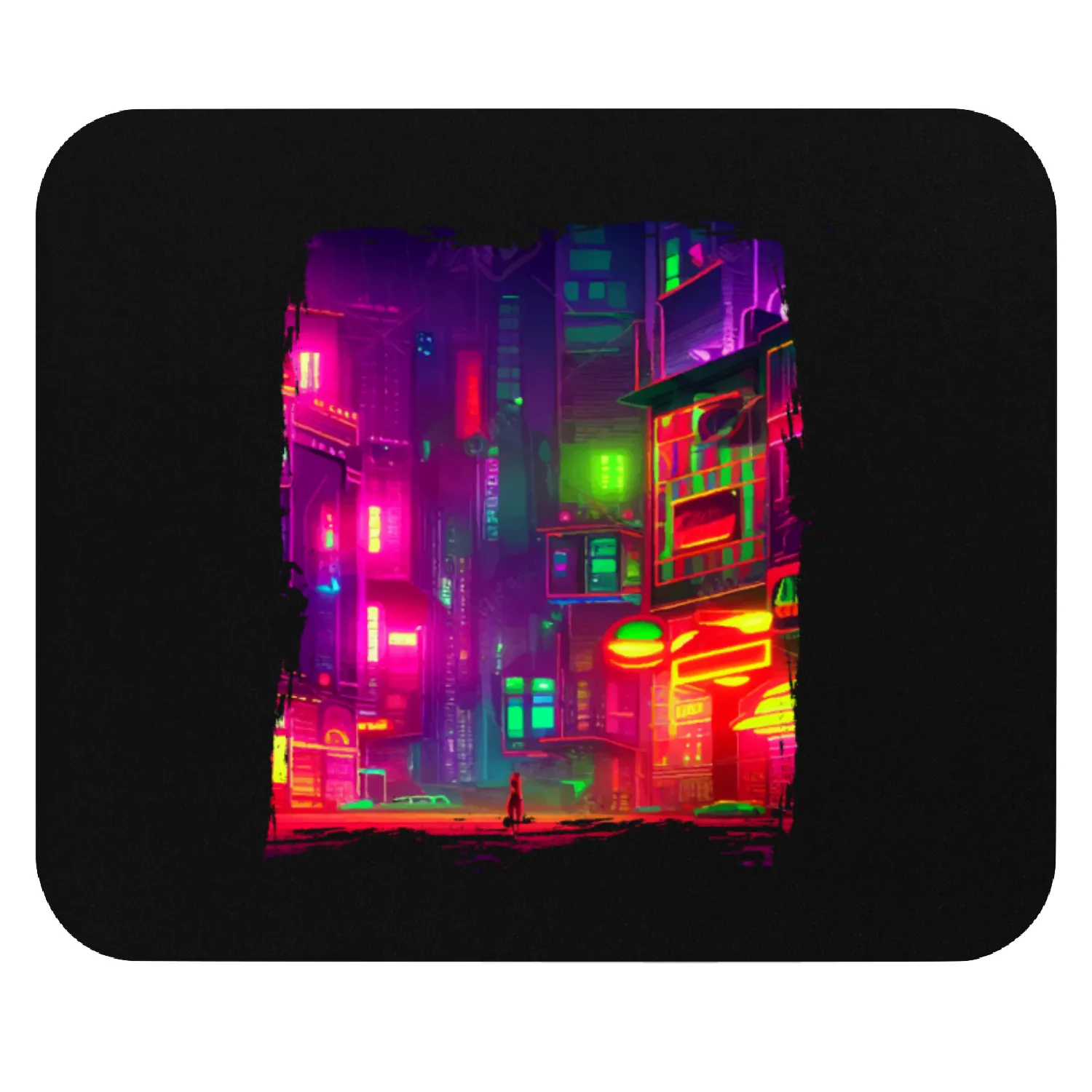 Cool Japanese World Japan Neon City Mouse Pads