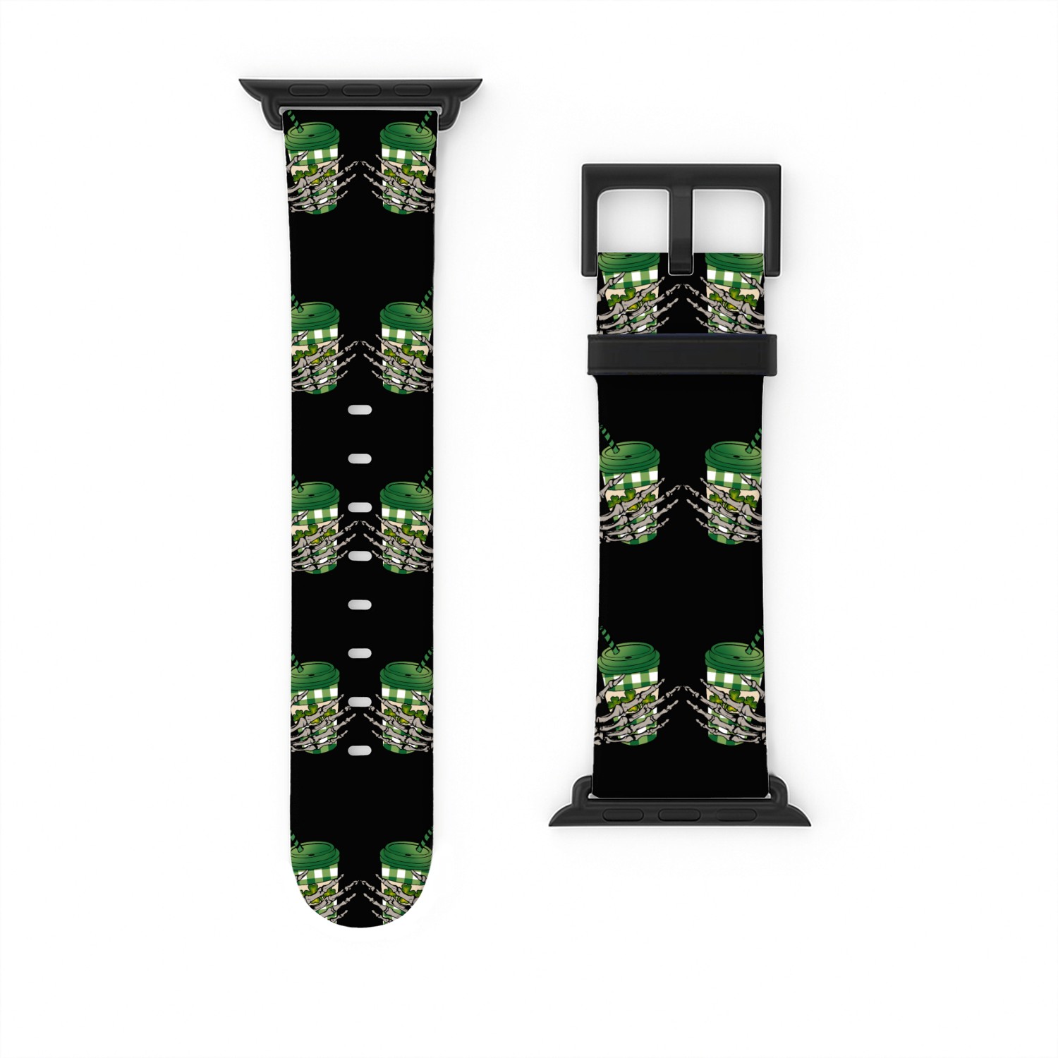 Skeleton Hand Patricks day Graphics Watch Bands For Apple Watch