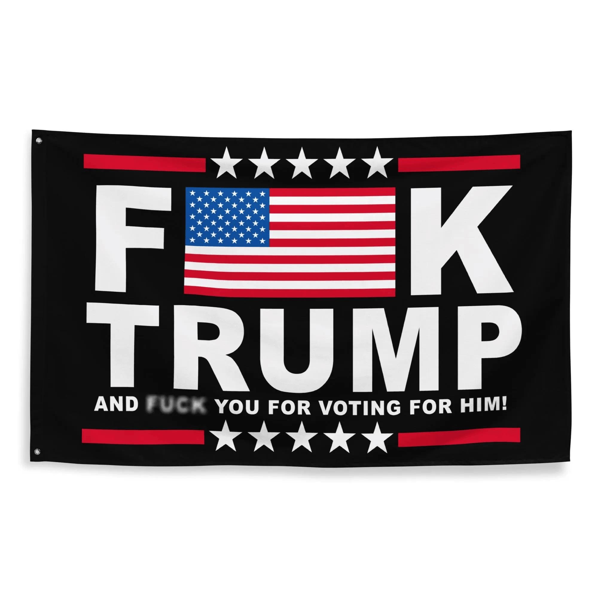 F*ck Donald Trump Election Flag | Vote Kamala November Election Democrat Republican American Flag