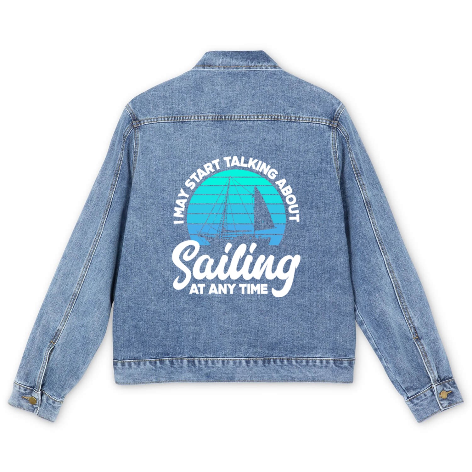 Sailor Sailing Passion Hobby Sportsman Men's Denim Jackets