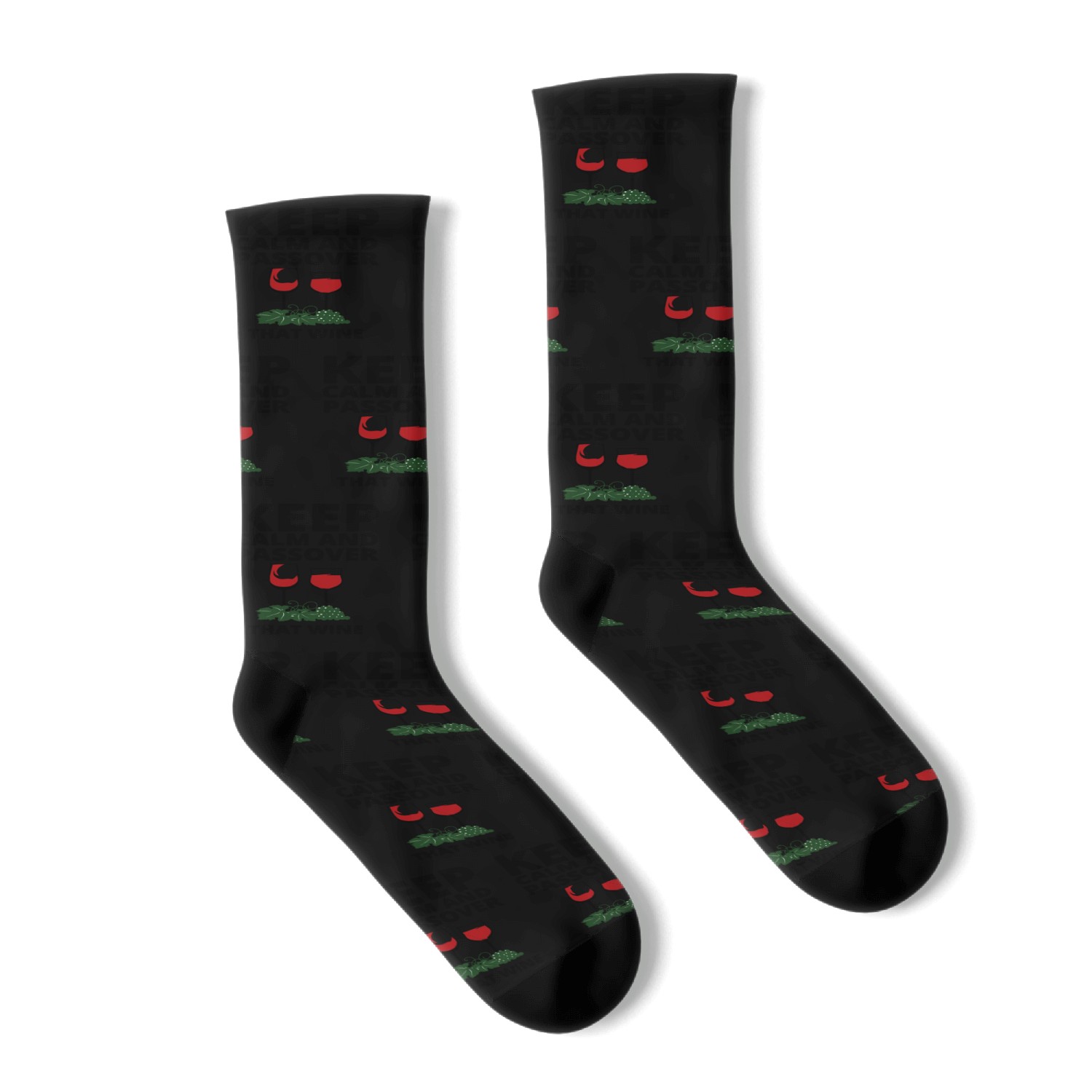 keep calm and Passover that wine Socks