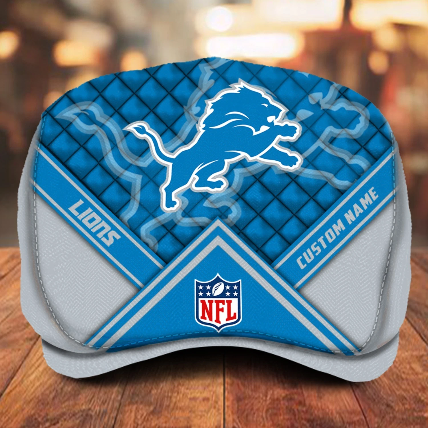 Detroit Team Lions Jeff Cap Personalized Name football Football Fan Cap