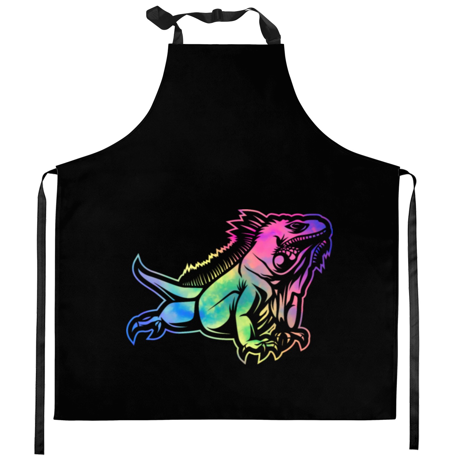 Colorful Lizard Iguana Reptile Lover Kitchen Aprons