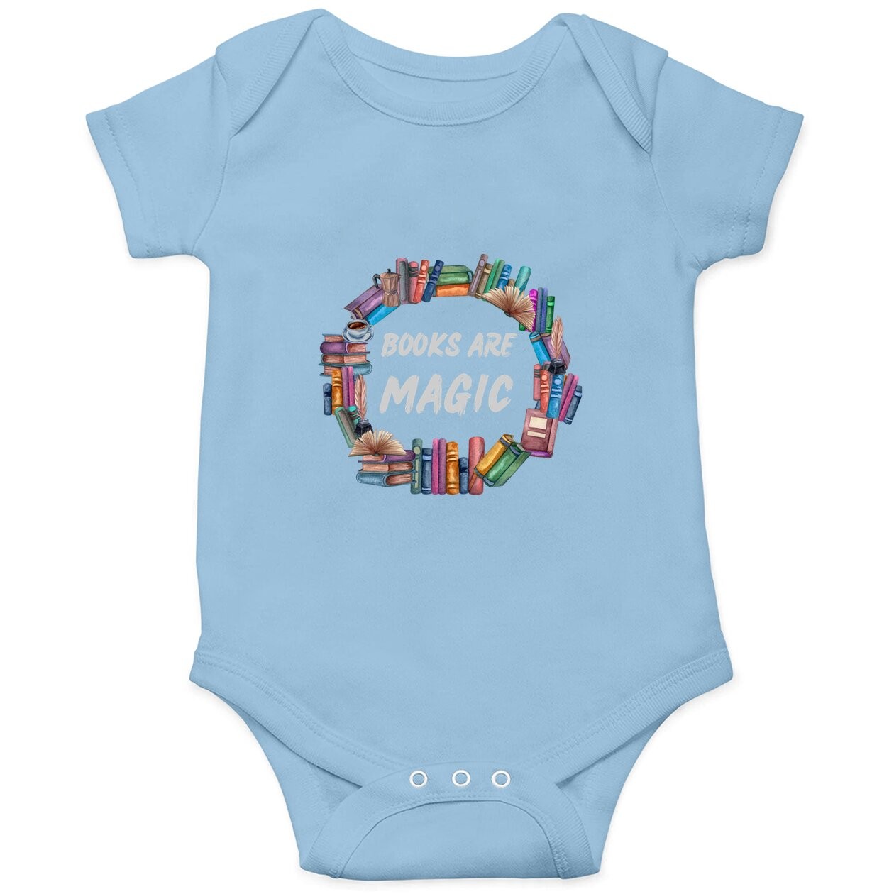 Bibliophile Gifts For Bookworms Books Are Magic Baby Bodysuit