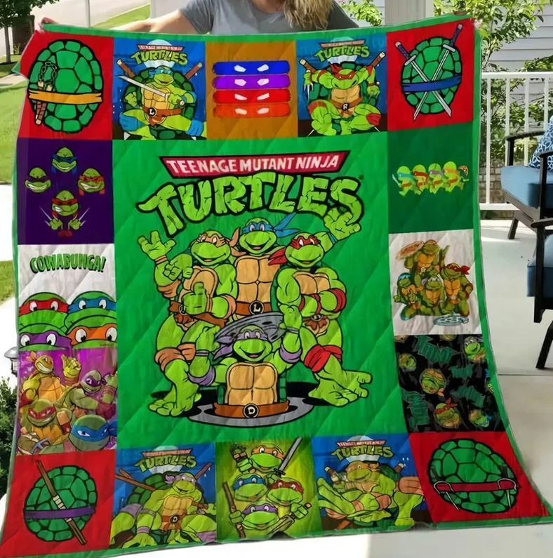 Teenage Mutant Ninja Turtles Quilt Blanket for Kids