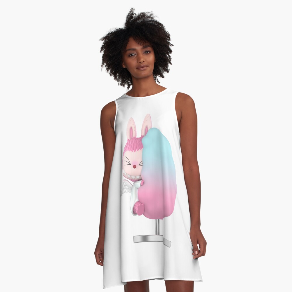 LABUBU THE MONSTERS - CANDY FLOSS A-Line Dress