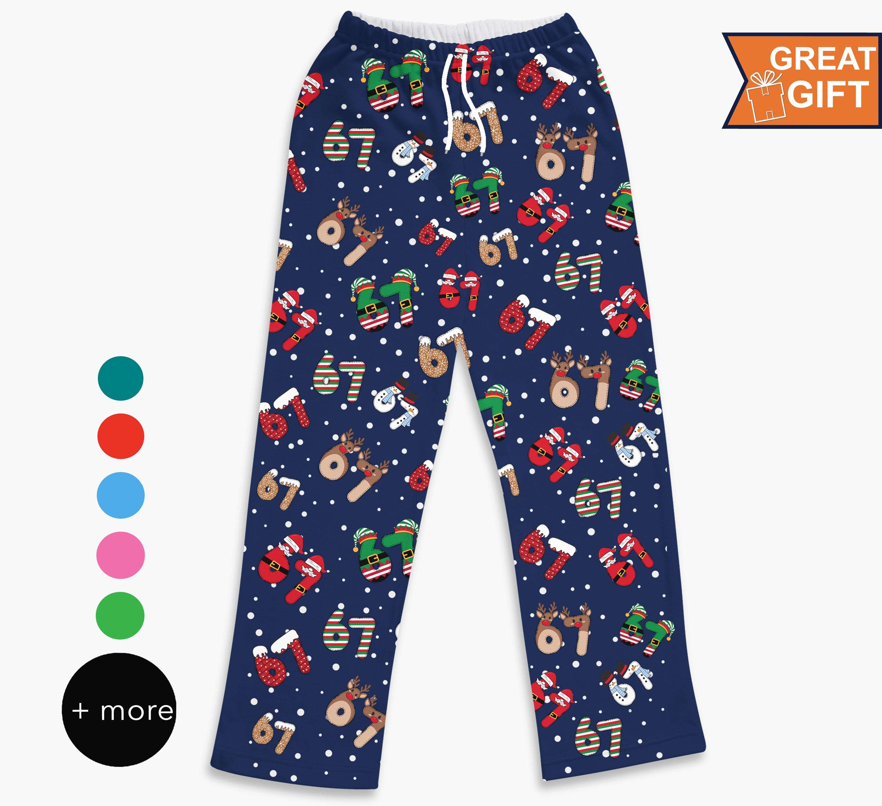 Women's Pajama Pants Funny Six Seven Meme Christmas Pajamas