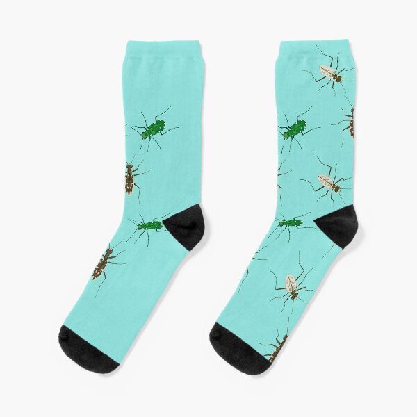 Tiger Beetle Pattern Socks