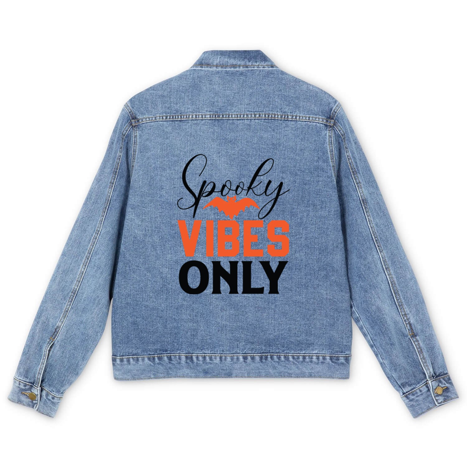 Spooky Vibes Only Men's Denim Jackets