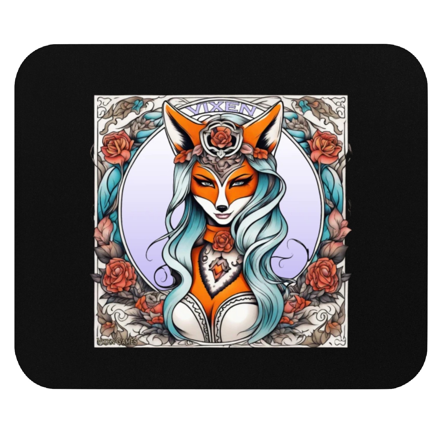 Sultry Vixen design Mouse Pads