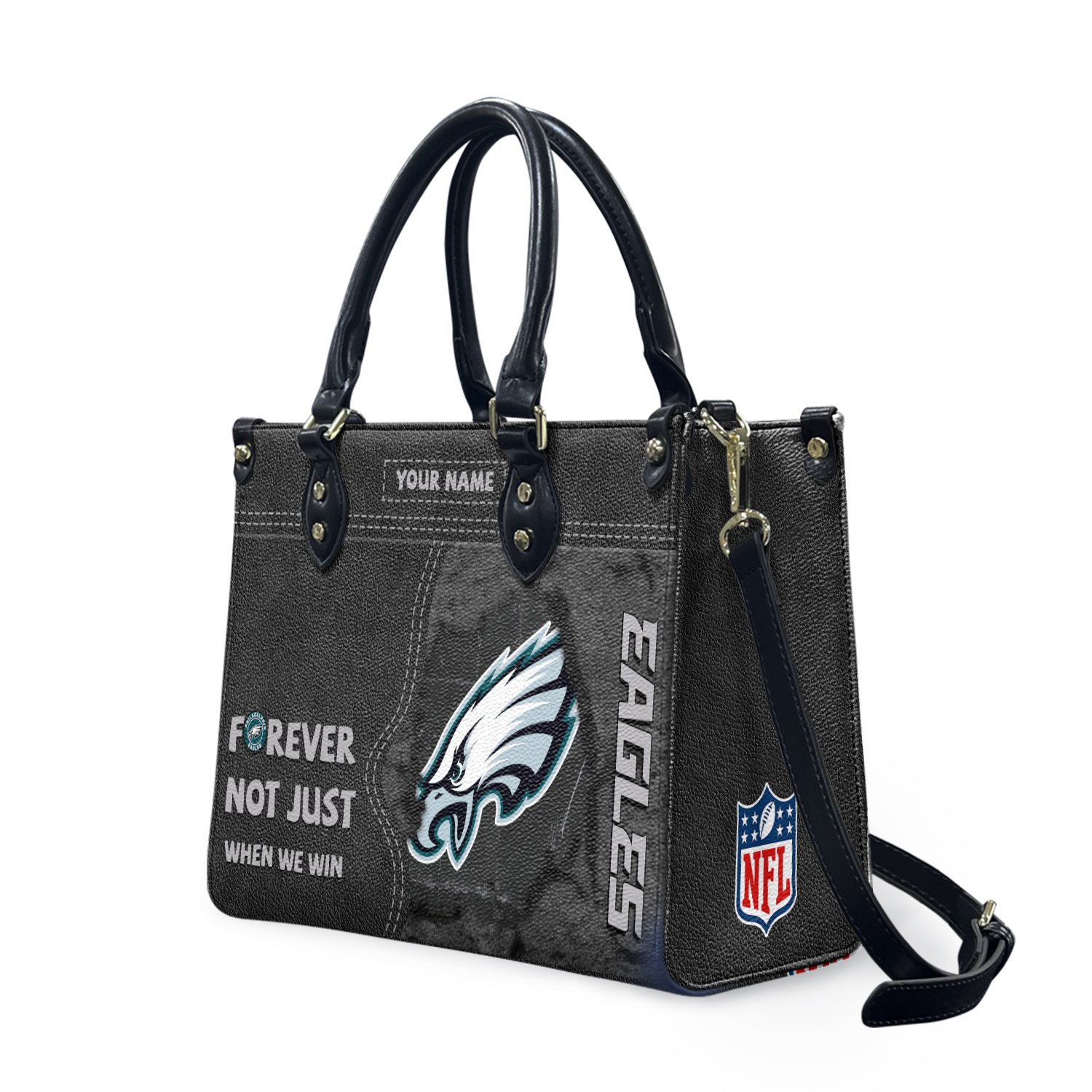 Personalized Philadelphias Team Eagless Forever Leather Bag, Leather Bag
