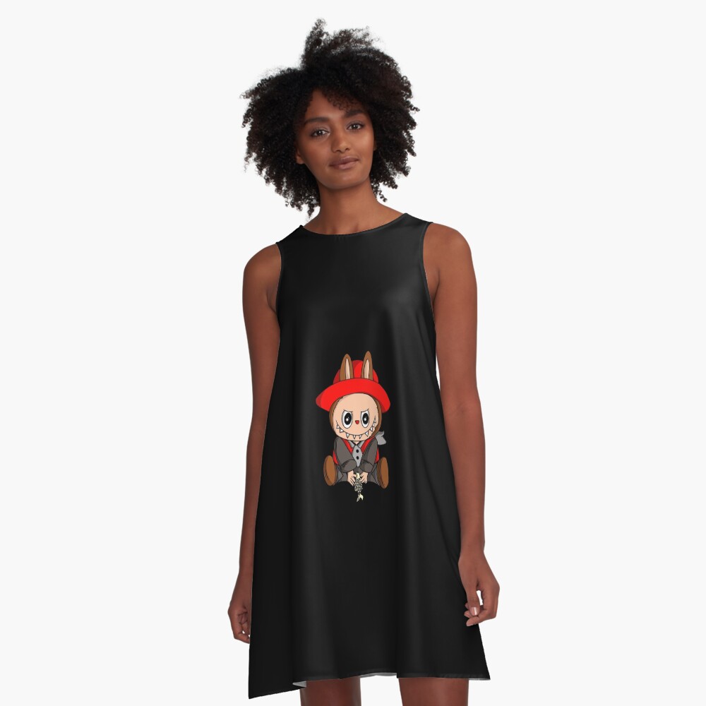 Labubu get fish A-Line Dress, Gift for Her
