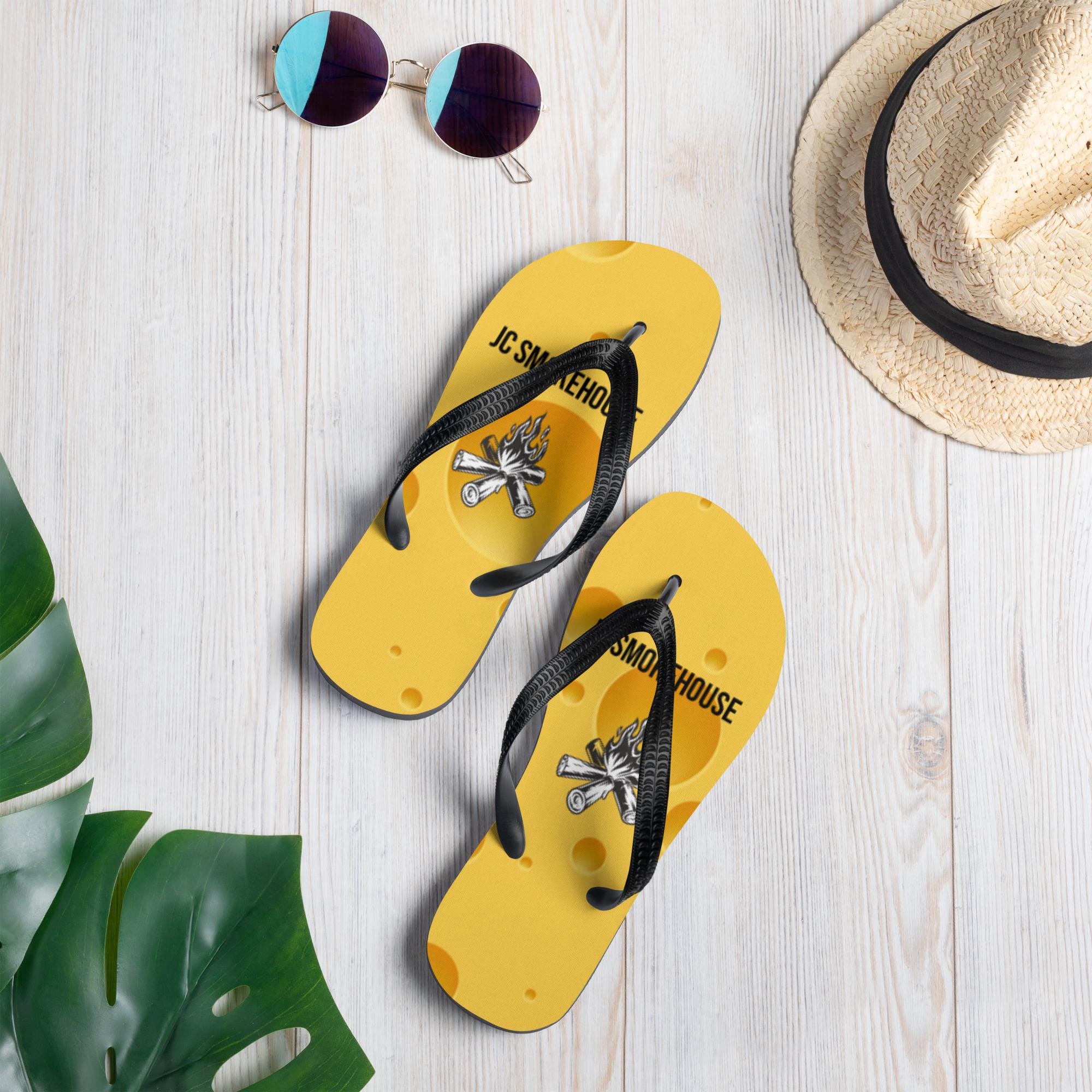 Flip-Flops (Cheese Flops) Summer/ Spring beachwear Funny Sandals
