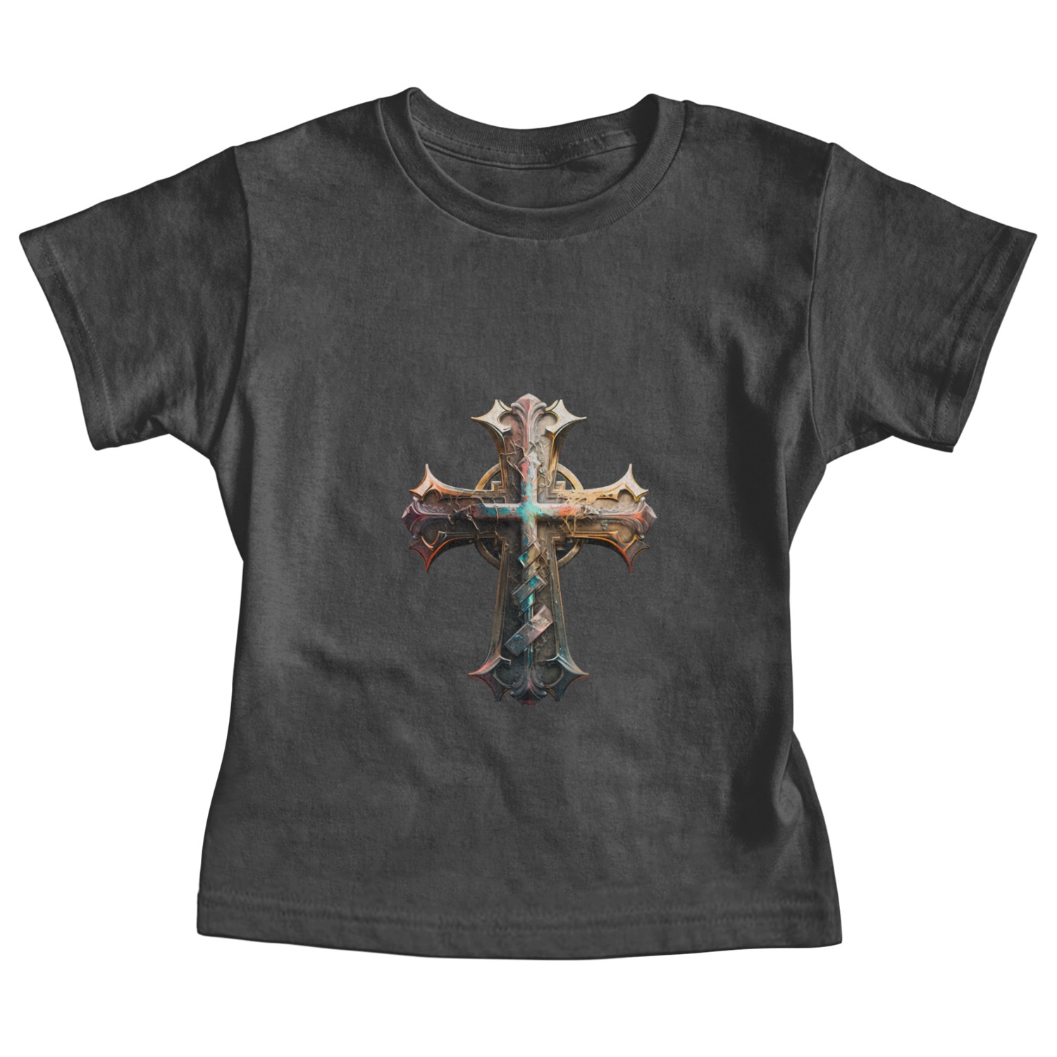 Jesus Cross Painting Baby Tees