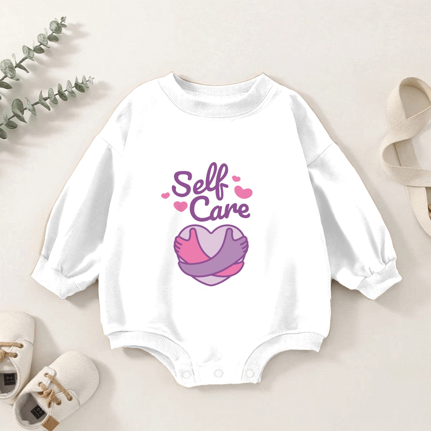 Self Care Baby Romper Sweatshirts